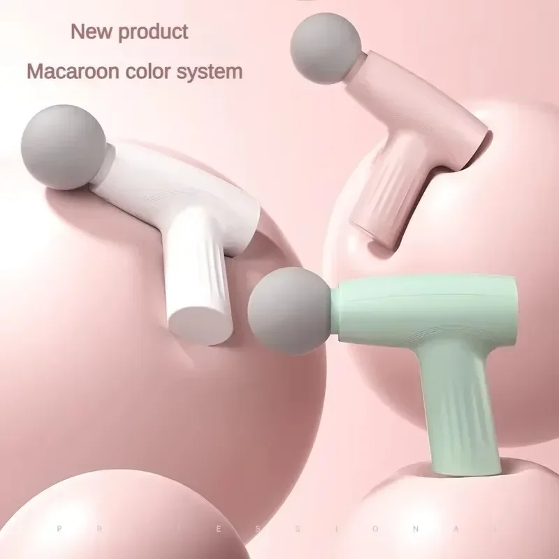 Massage Gun Deep Tissue - Muscle Mini różowy pistolet do masażu