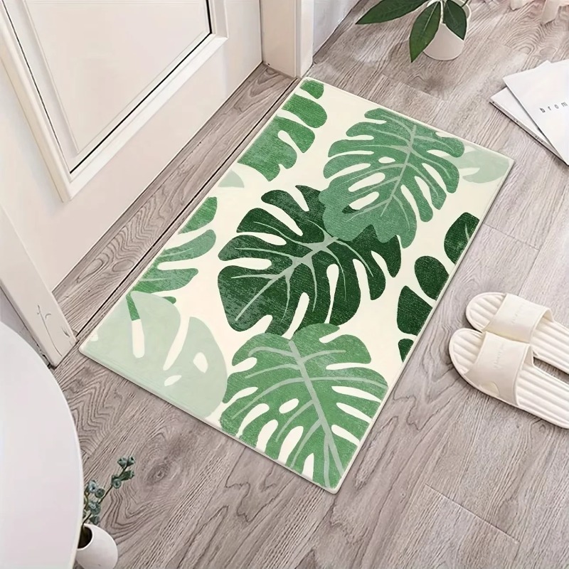 Bamboo Bath Mat - Mały dywanik z nadrukiem bambusa, z