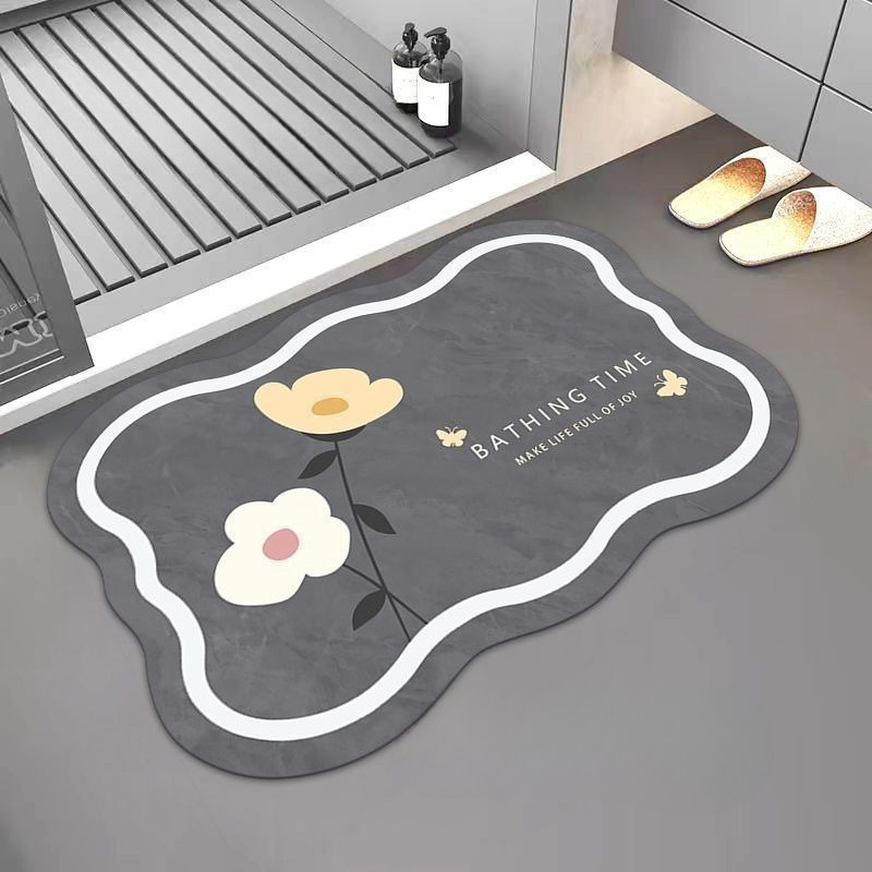Bamboo Bath Mat - Nordycka mata łazienkowa z ziemi okrzemkowej,