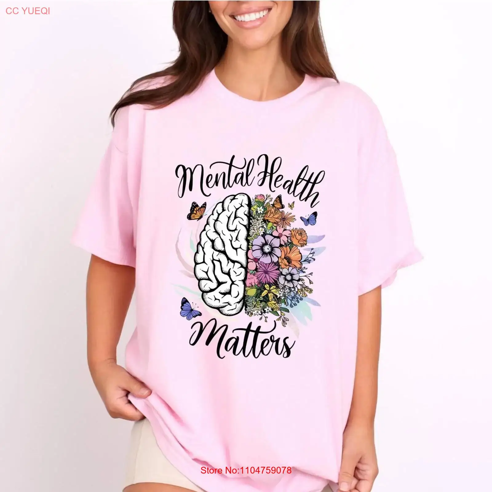 Health Wellness Nurse - Koszulka Mental Health Matters dla personelu