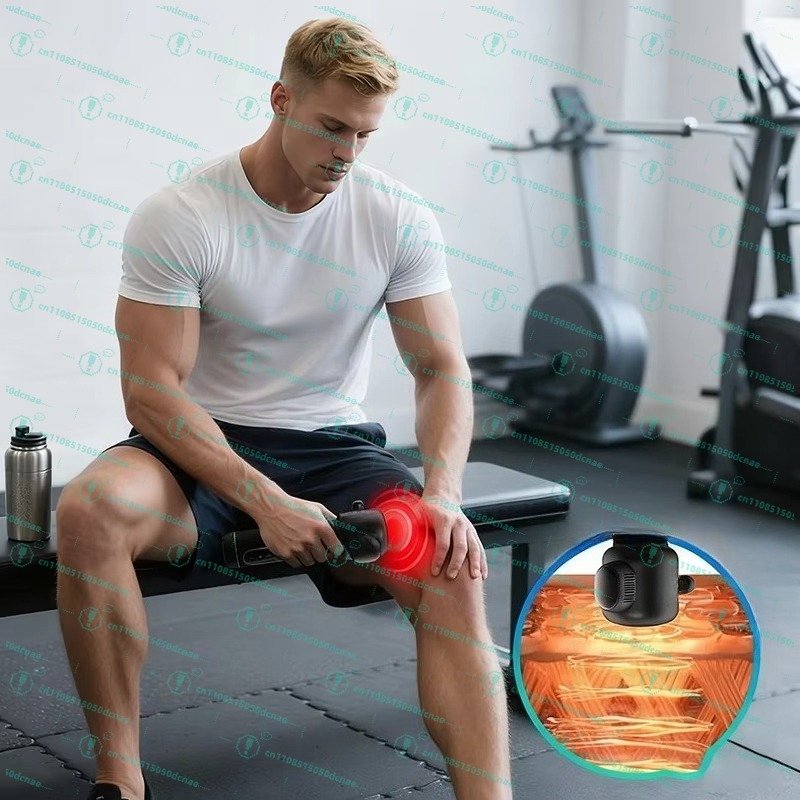 Massage Gun Deep Tissue - Profesjonalny 4-głowicowy masażer wibracyjny do głębokich